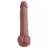Natural Play - dildo din silicon 24 cm (natural)