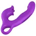 Erospace Sweet Play - vibrator pentru stimularea clitorisului cu limbă și pentru punctul G cu mișcare de înclinare (mov)