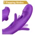 Erospace Sweet Play - vibrator pentru stimularea clitorisului cu limbă și pentru punctul G cu mișcare de înclinare (mov)