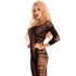 Livco Monata - body negru din plasă cu model abstract - S-L