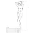 Passion BS001 - body negru din plasă largă - S-L