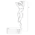 Passion - catsuit negru cu decupaje și corset - S-L