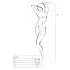Passion - set lenjerie sexy minimal negru din plasă - mărime S-L
