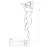 Passion BS031 - catsuit deschis - roșu - mărime S-L