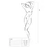 Passion - Catsuit sexy deschis - alb - mărime S-L