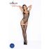 Passion BS034 - set dantelă cu trandafiri și viță de vie (negru) - S-L