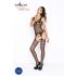 Passion BS038 - Set plasă cu zigzag (negru) - S-L