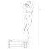 Passion - set lingerie din plasă cu model floral - alb - mărime S-L