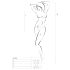 Passion BS064 - body deschis din plasă (roșu) - Mărimi S-L