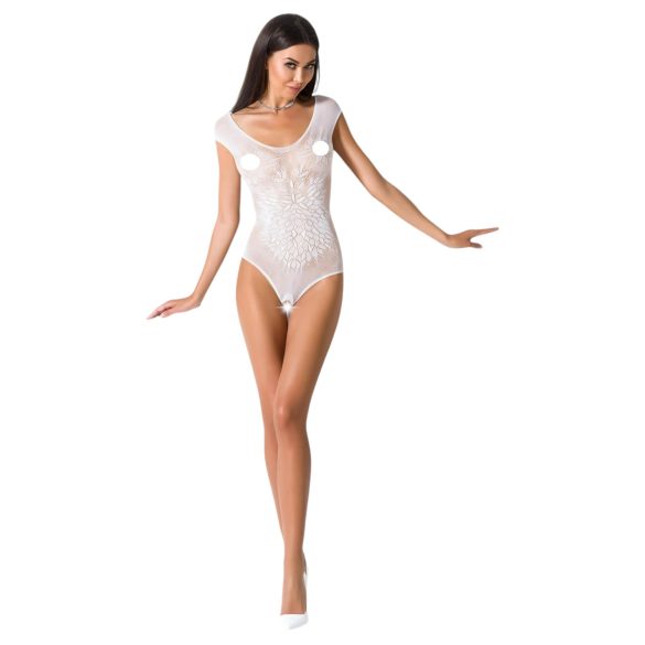 Passion BS064 - body deschis din plasă (alb) - mărimi S-L