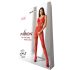 Passion - Catsuit transparent cu model mozaic, deschis - roșu - S-L