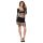 Passion BS105 - rochie mini din plasă neagră - S-L