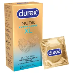 Durex Nude XL - prezervative extra mari (10 bucăți)