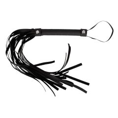 Flogger - bici cu efect de piele (negru) - în pungă