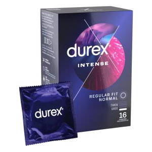 Durex Intense - prezervative cu nervuri și puncte (16 bucăți)