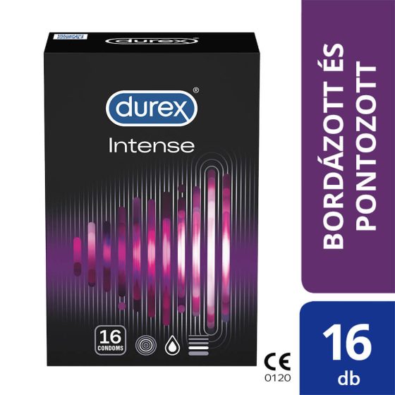 Durex Intense - prezervative cu nervuri și puncte (16 buc)