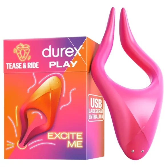 Durex - Vibrator punct intim - stimulare precisă - silicon roz