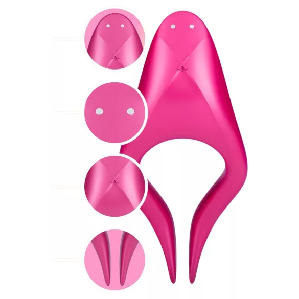 Durex - Vibrator punct intim - stimulare precisă - silicon roz