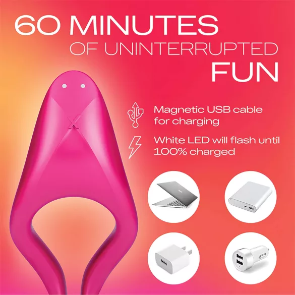 Durex - Vibrator punct intim - stimulare precisă - silicon roz