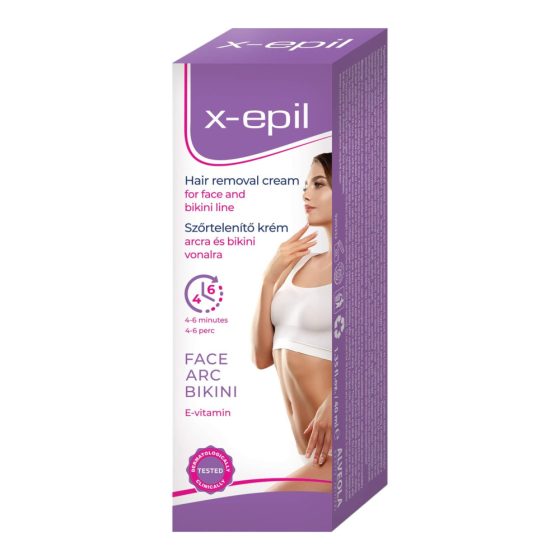 X-Epil - cremă depilatoare pentru față/linia bikini (40ml)