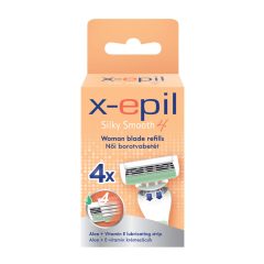   X-Epil Silky Smooth - rezervă de lama de ras pentru femei cu 4 lame (4 buc)