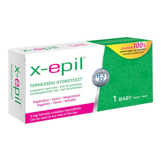 X-Epil - test de sarcina rapid în formă de benzi (1 buc)