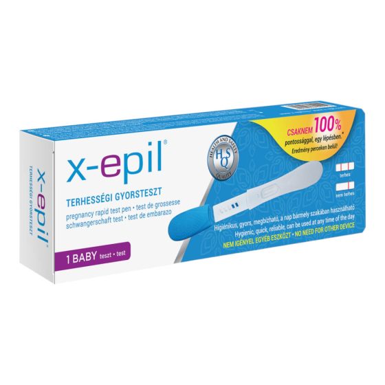 X-Epil - Test rapid de sarcină exclusiv în formă de stilou (1buc)