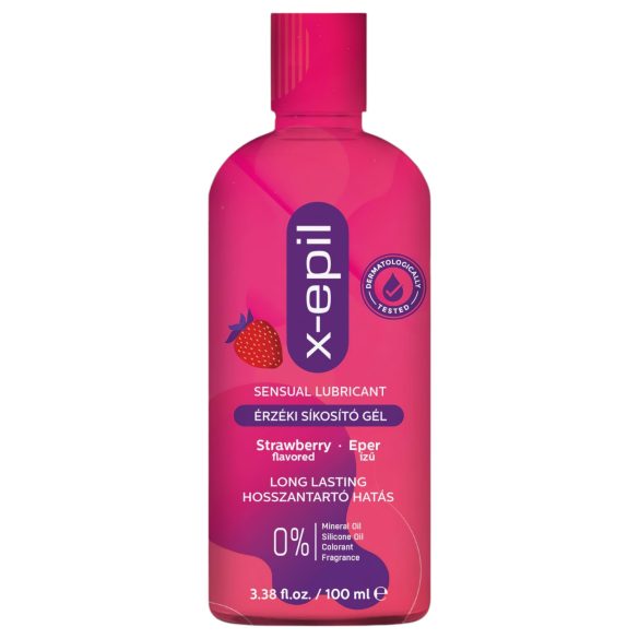 X-Epil - gel lubrifiant senzual cu aromă de căpșuni (100ml)