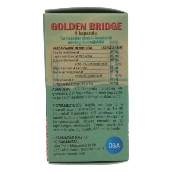 Golden Bridge - Supliment alimentar cu extracte vegetale (8 buc)