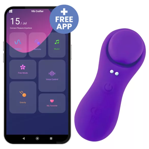 Desirel Confidential - vibrator pentru chiloți - control inteligent - mov