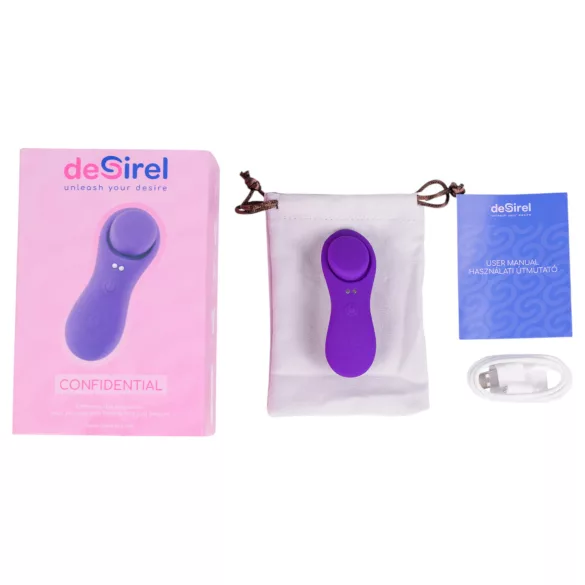 Desirel Confidential - vibrator pentru chiloți - control inteligent - mov