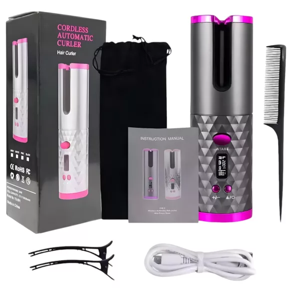 Set bigudiuri electrice (gri-roz)
