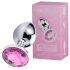 Desirel Pink Jewel S - dop anal (argintiu-roz)