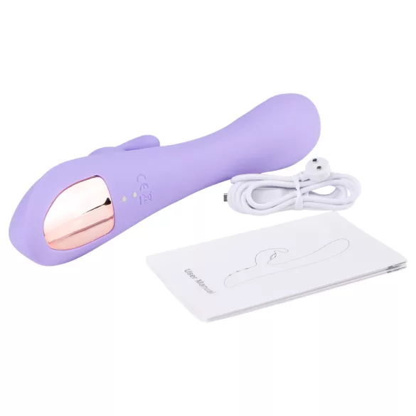 Desirel Hop & Buzz Bunny - vibrator iepuraș cu braț clitoridian - mov
