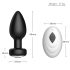 Desirel Easy Obsidian - vibrator anal cu acumulator și radio (negru)