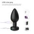 Desirel Easy Obsidian - vibrator anal cu acumulator și radio (negru)