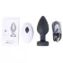 Desirel Easy Obsidian - vibrator anal wireless reîncărcabil - negru