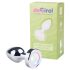 Desirel GlowPlug - plug anal luminos - mic (argintiu)