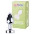 Desirel GlowPlug - plug anal luminos - mic (argintiu)