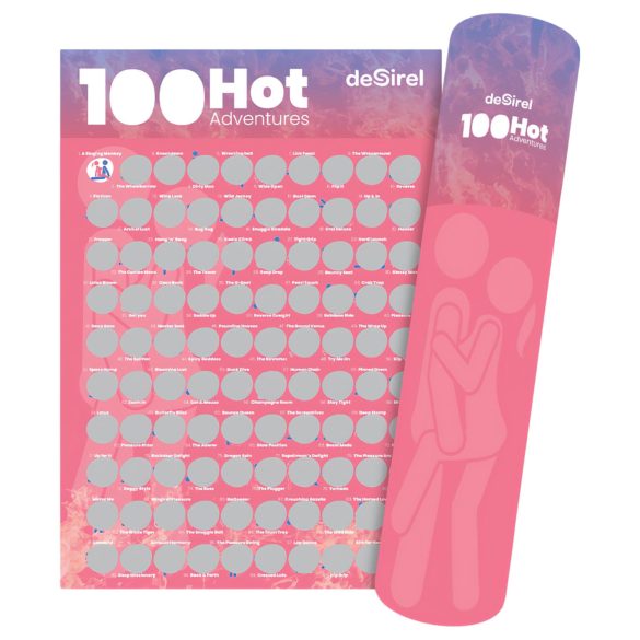 Desirel - Joc de postere răzuibile cu 100 de poziții sexuale
