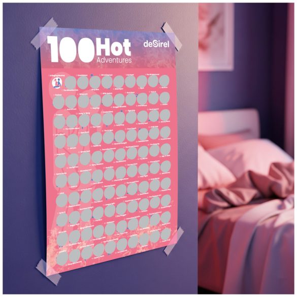 Desirel - Joc de postere răzuibile cu 100 de poziții sexuale