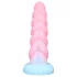 OgazR - dildo unicorn strălucitor - 22cm - curcubeu