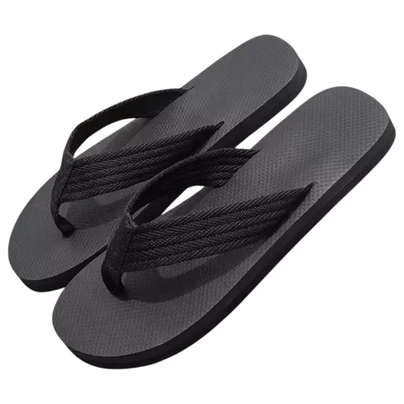 Flip-flop - papuci de plajă - model cu penis - culoare neagră