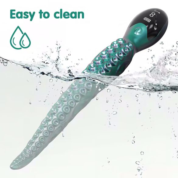 Monster Fuck - Vibrator tentacule de caracatiță - silicon verde