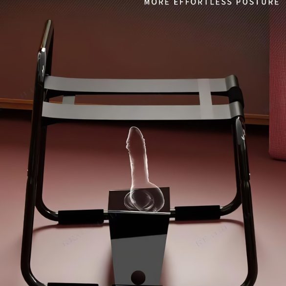 Magic Pillow - Scaun sexual cu suport pentru dildo - negru