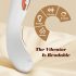 IntiGlow - Vibrator LED reîntinerire G-punct (alb) -