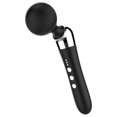 Curbat - vibrator masaj - reîncărcabil - negru