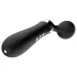 Curbat - vibrator masaj - reîncărcabil - negru