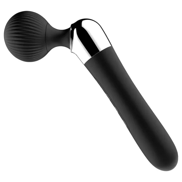 Curbat - vibrator masaj - reîncărcabil - negru