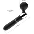 Curbat - vibrator masaj - reîncărcabil - negru